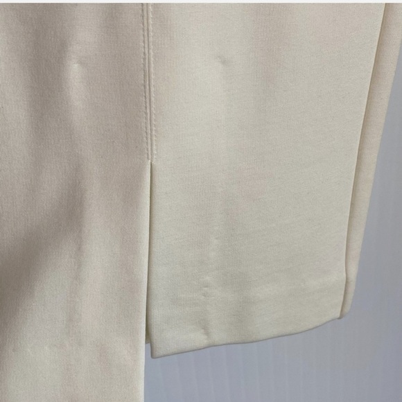 NWOT J. McLaughlin Deanne Split-Front Hem Knit Straight-Leg Cropped Pants SZ 8 - Picture 5 of 7